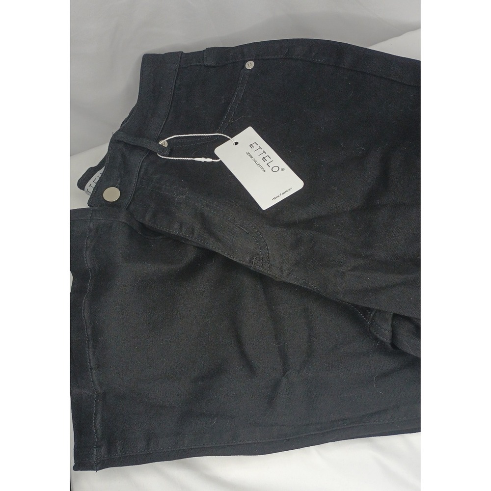 ETTELO Black Denim Collection H9B305  Size 10